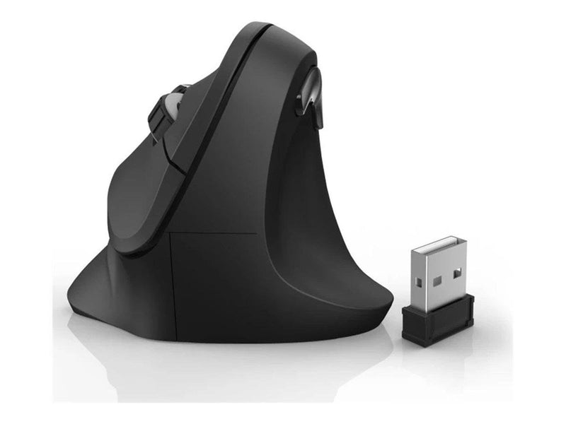 Hama Vertical Ergonomic - vertical mouse - 2.4 GHz - black - Vertical mouse (Schwarz)