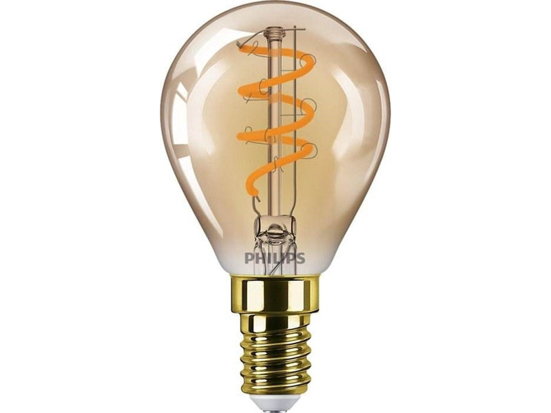 Philips LED-Lampe Classic Vintage Mini-ball 2,6W/818 (15W) Gold E14
