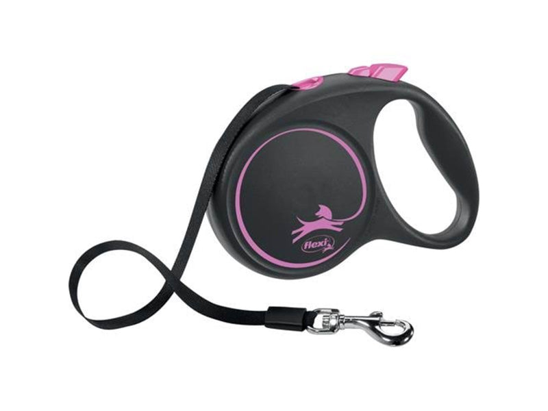 Flexi Black Design L leash 5 m 50 kg pink