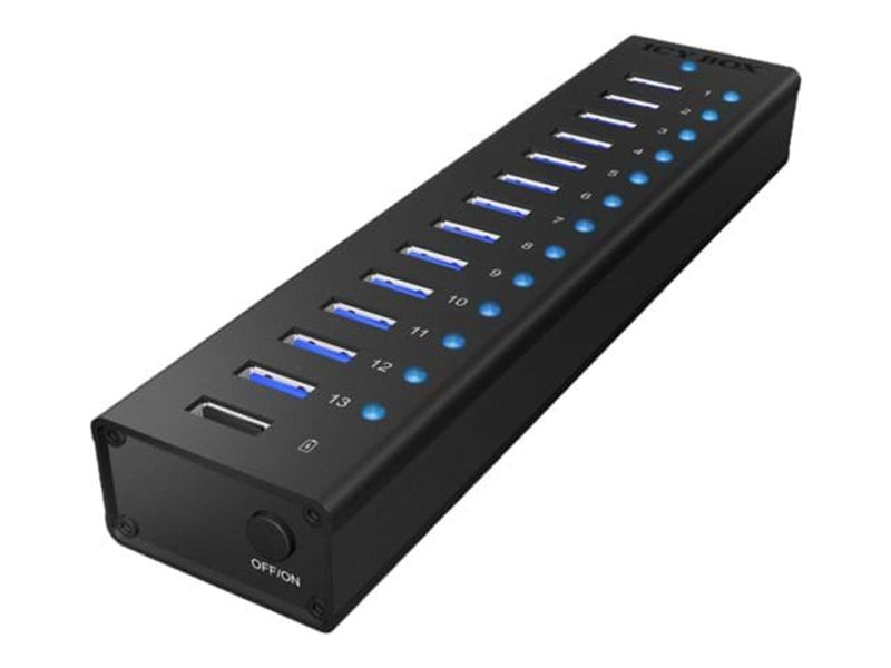 RaidSonic ICY BOX IB-AC6113 USB-Hubs - 13 - Schwarz