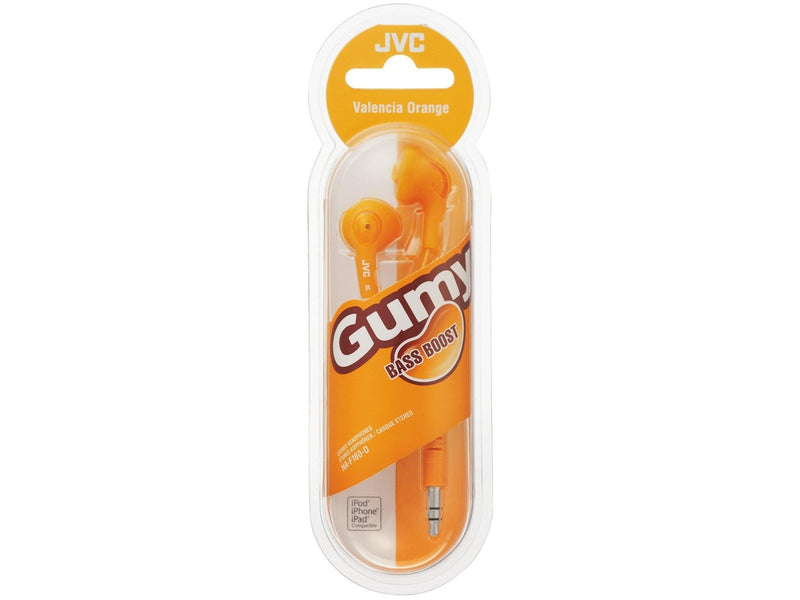 JVC  In Ear Gumy Headphones. Orange