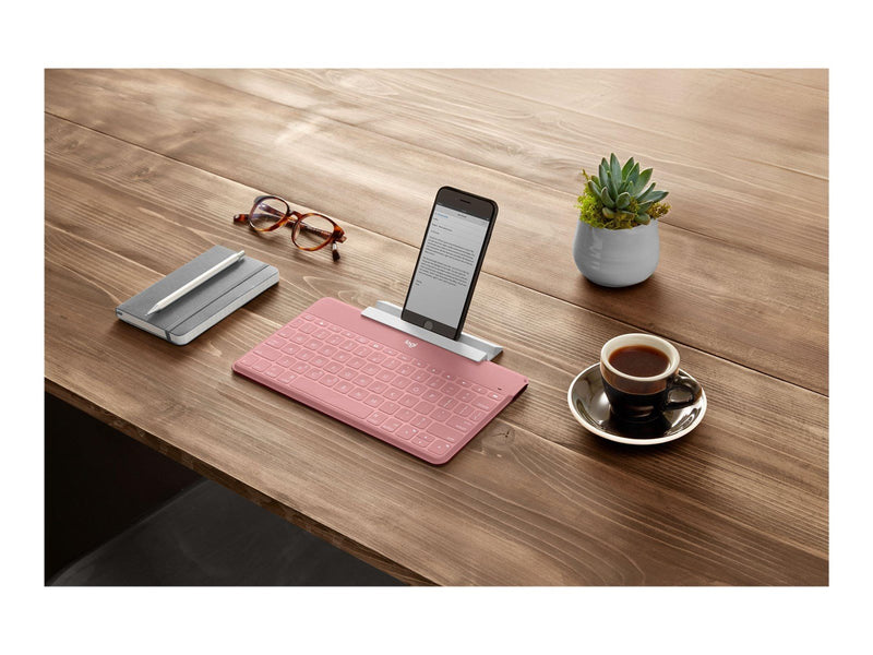 Logitech Keys-To-Go - Tastaturen - Nordisch - Pink