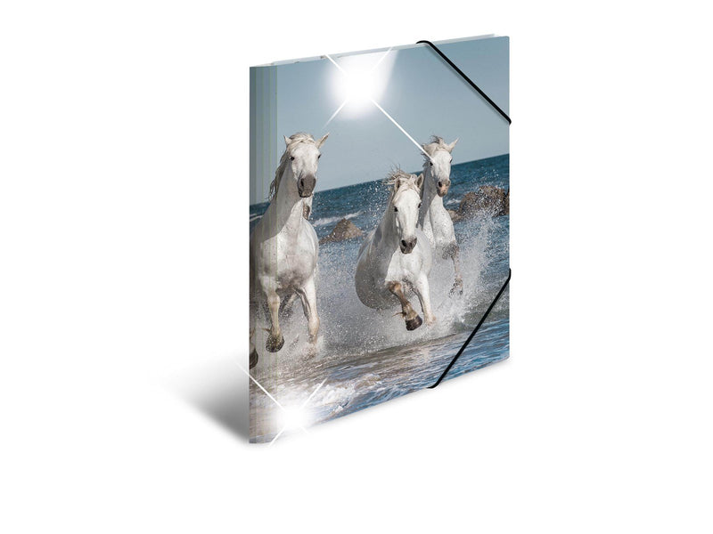 HERMA Elasticated folder glossy animals A3 PP horses