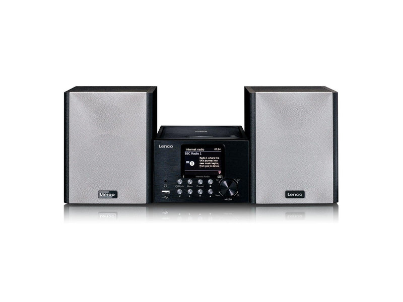 Lenco MC-250BK - Micro set with Smart Radio CD/USB player internet DAB+ Bluetooth® - Black - DAB+/FM - Stereo - schwarz