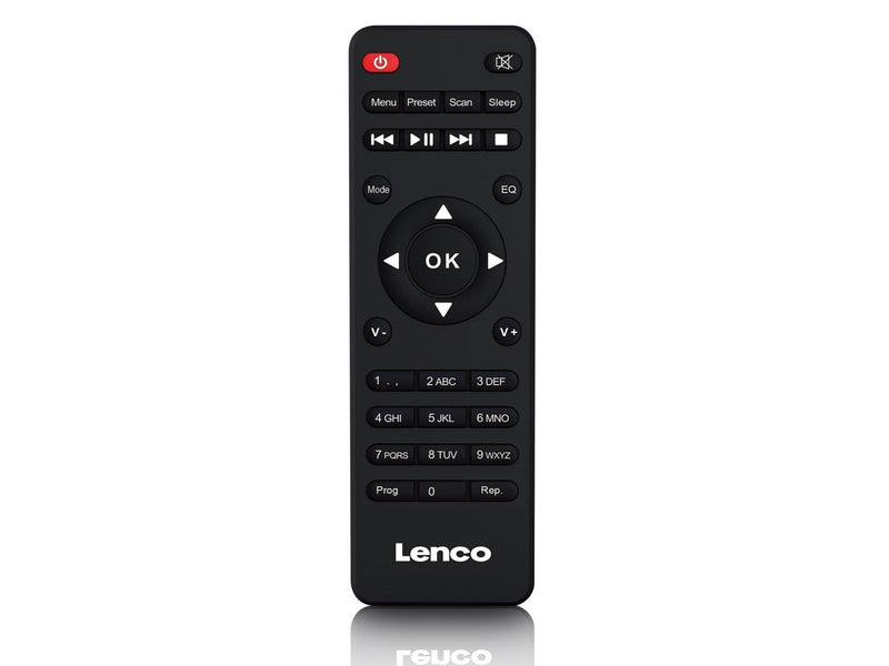 Lenco MC-250BK - Micro set with Smart Radio CD/USB player internet DAB+ Bluetooth® - Black - DAB+/FM - Stereo - schwarz