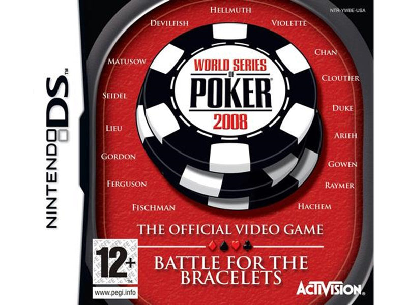 World Series of Poker 2008: Battle for the Bracelets - Nintendo DS - Cards - PEGI 12