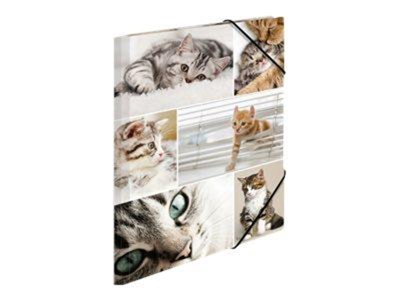 HERMA 3-flap folder - for A4 - cats