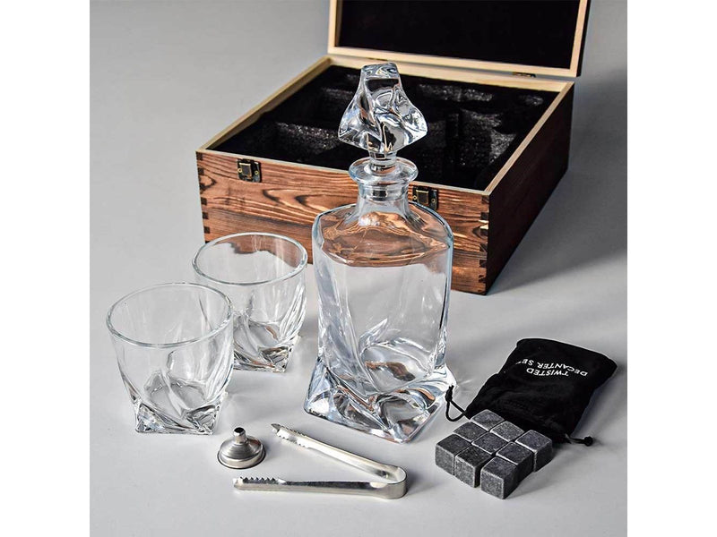 Mikamax Twisted Decanter Set