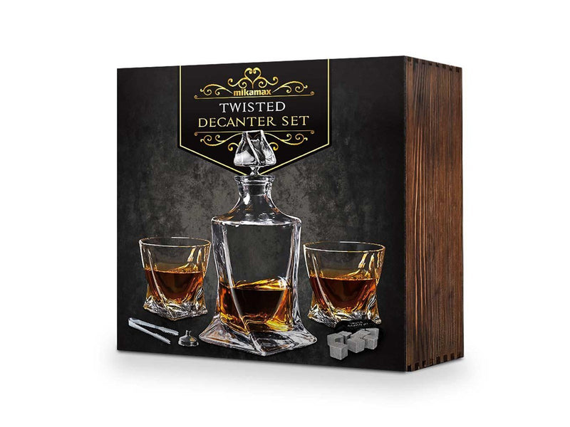 Mikamax Twisted Decanter Set