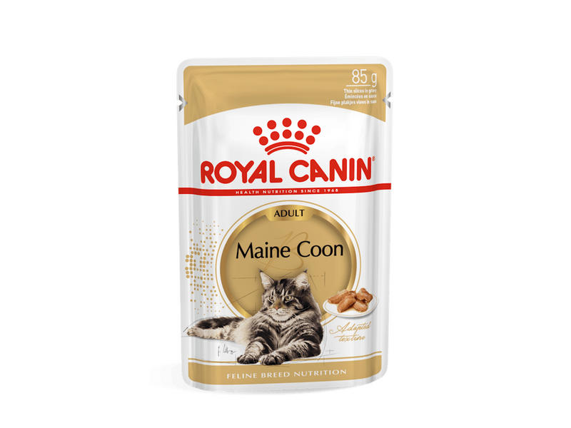 Royal Canin Maine Coon Thin Slices In Gravy 85g (12-Pack)