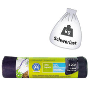Secolan Schwerlastsäcke 45,0 µm grau 120l - 10 Stück