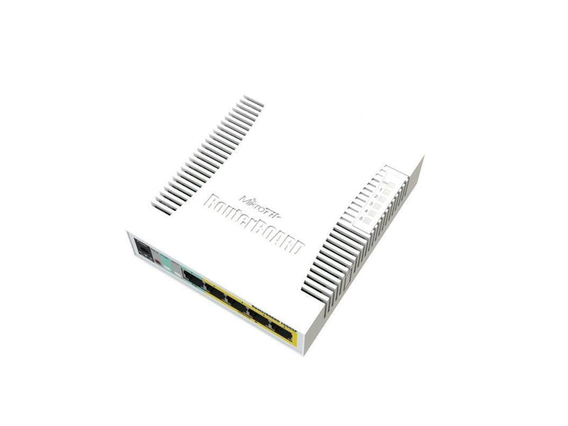 MikroTik RouterBOARD RB260GSP 5x Gigabit PoE out Ethernet Smart Switch SFP cage plastic case SwOS