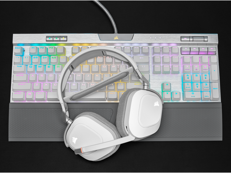 Corsair HS80 RGB Wireless - White