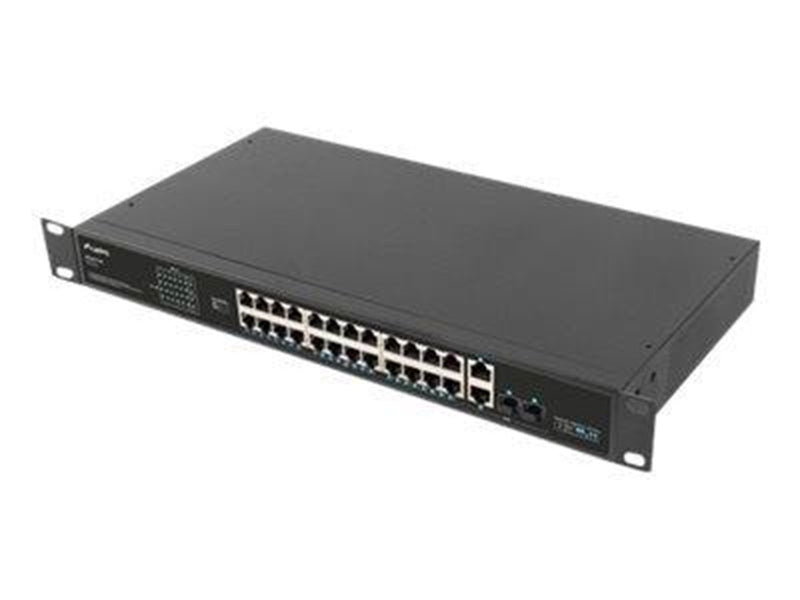 Lanberg RSFE-24P-2C-360 - switch - 24 ports - unmanaged - rack-mountable