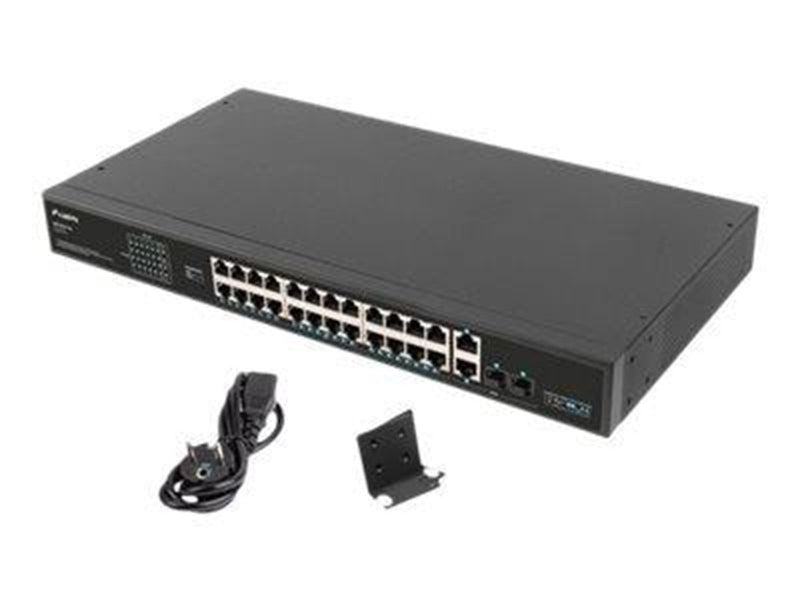 Lanberg RSFE-24P-2C-360 - switch - 24 ports - unmanaged - rack-mountable
