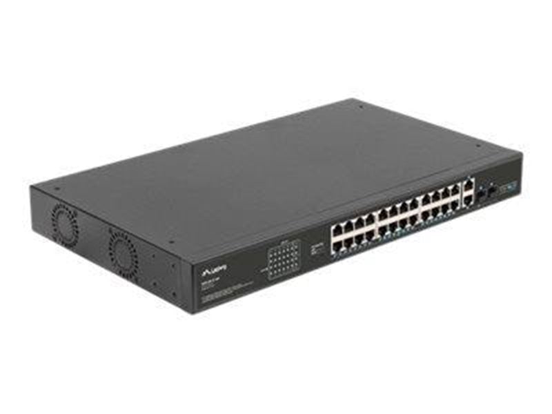 Lanberg RSFE-24P-2C-360 - switch - 24 ports - unmanaged - rack-mountable