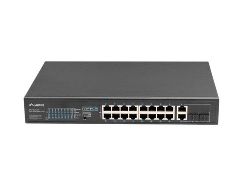 Lanberg RSFE-16P-2C-250 - switch - 16 ports - unmanaged - rack-mountable