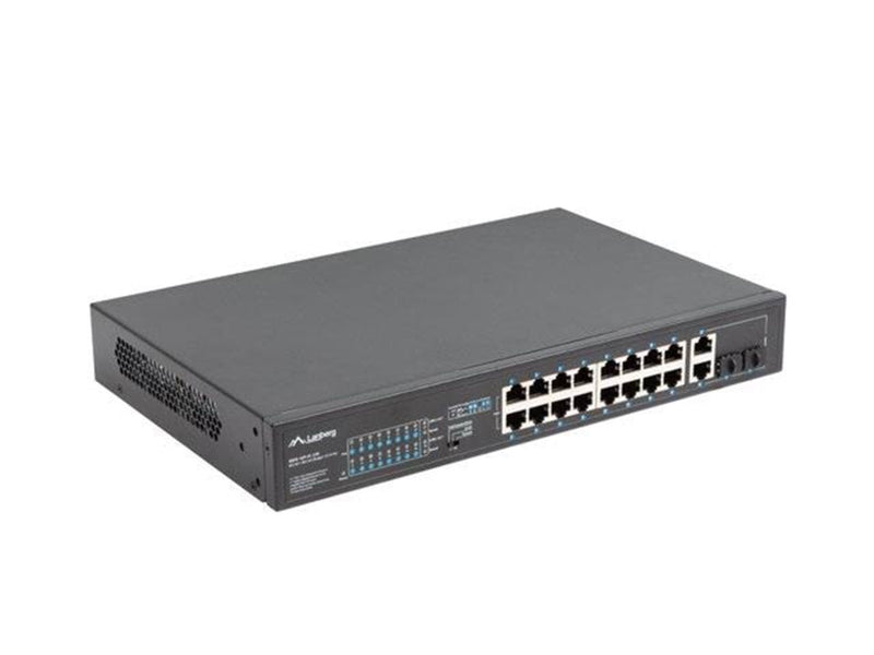 Lanberg RSFE-16P-2C-250 - switch - 16 ports - unmanaged - rack-mountable