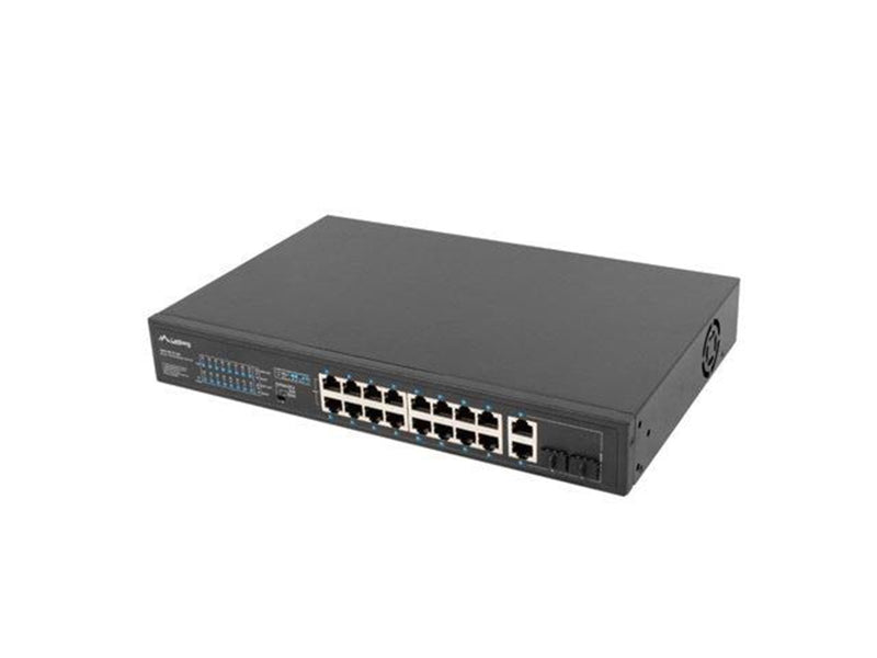 Lanberg RSFE-16P-2C-250 - switch - 16 ports - unmanaged - rack-mountable