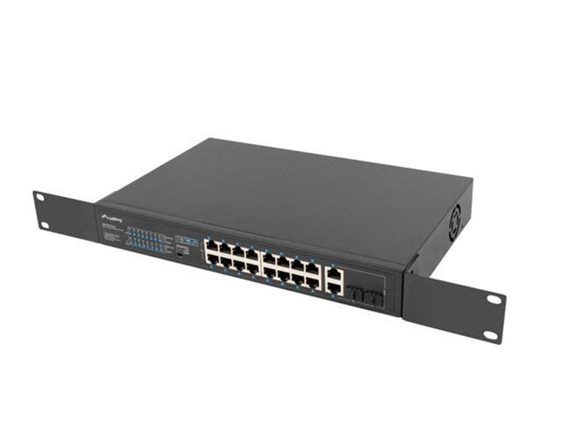Lanberg RSFE-16P-2C-250 - switch - 16 ports - unmanaged - rack-mountable
