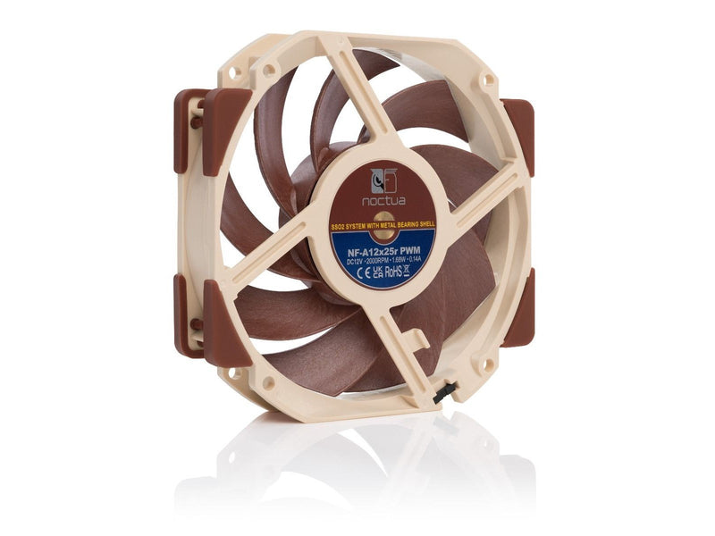 Noctua NF-A12x25r PWM - Gehäuselüfter - 120mm - Braun - 23 dBA