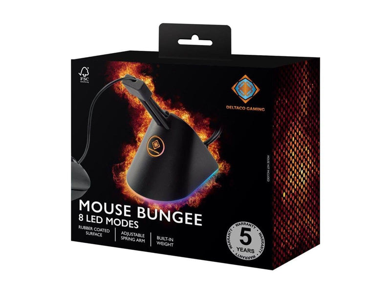 Deltaco Gaming Mouse Bungee Black/RGB