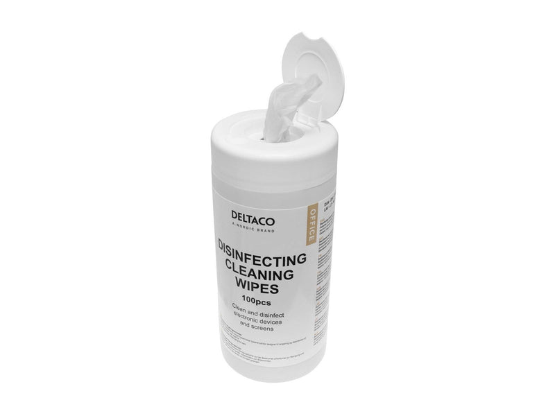 Deltaco OFFICE antibacterial cleaning wipes