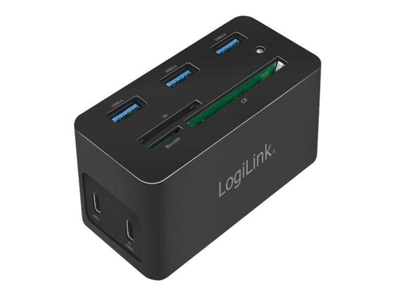 LogiLink USB 3.2 Gen 1 docking station USB-C 10-port PD mini black