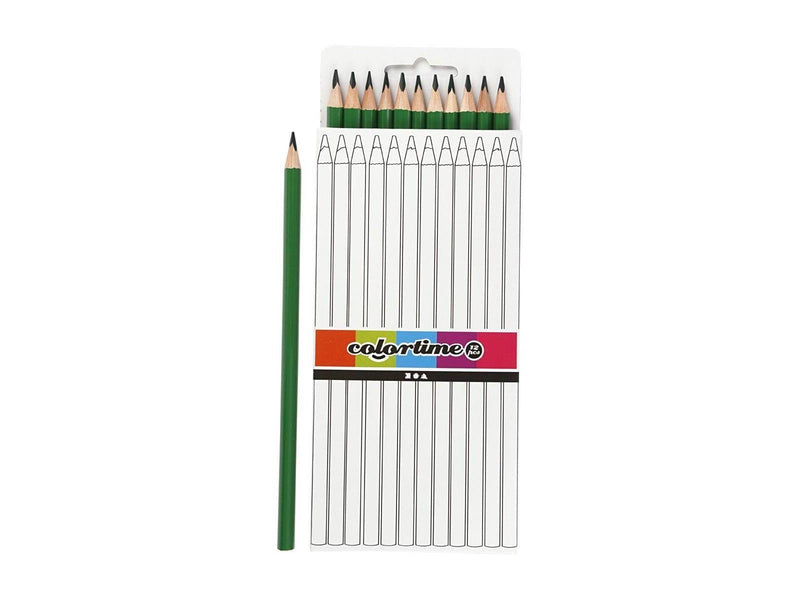 Creativ Company Triangular colored pencils - Green 12pcs.