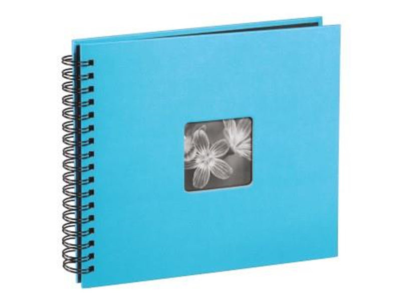 Hama "Fine Art" Spiral Album 36 x 32 cm 50 Black Pages turquoise