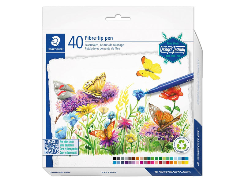 Staedtler triplus color rPP 40 pcs cardboard box assorted colours