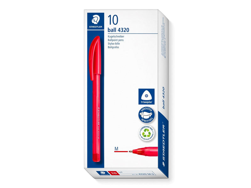 Staedtler Ballpoint pen ball 4320 10 pcs M red