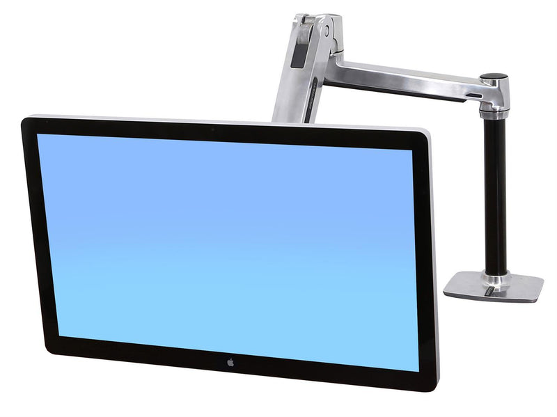 Ergotron LX HD Sitz-, Steh-, Tischmontage-LCD-Arm für einen Monitor bis 116,84 cm 46 Zoll Aluminium