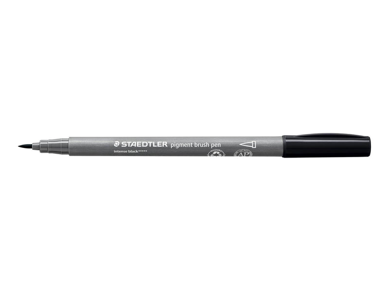 Staedtler pigment brush pen 10 pcs intense black
