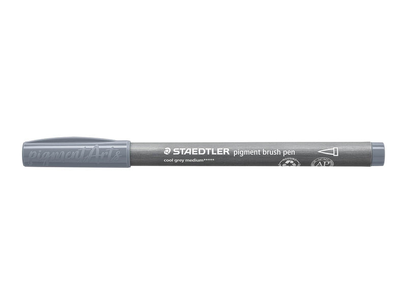Staedtler pigment brush pen 10 pcs cool grey medium