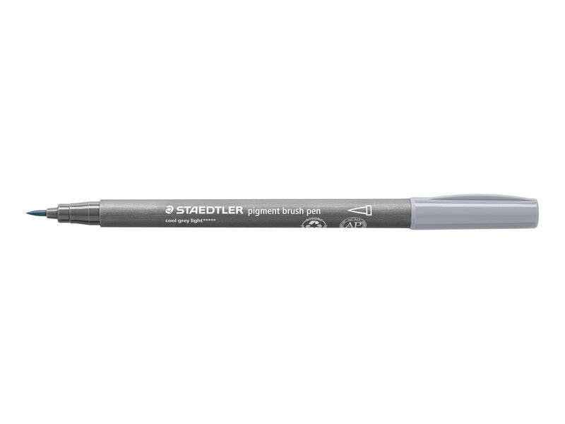 Staedtler pigment brush pen 10 pcs cool grey medium