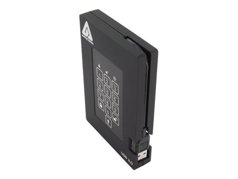 Apricorn Aegis Padlock Fortress - Extern Festplatte - 2TB - Schwarz