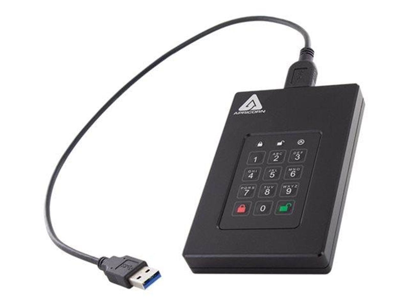 Apricorn Aegis Fortress L3 - Extern Festplatte - 2TB - Schwarz