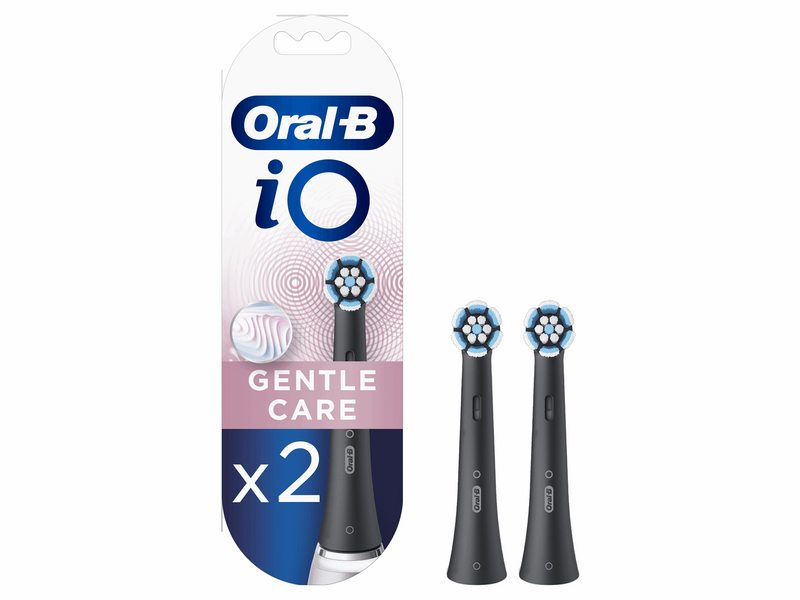 Oral-B Bürstenköpfe iO Gentle Care - Black - 2 pcs