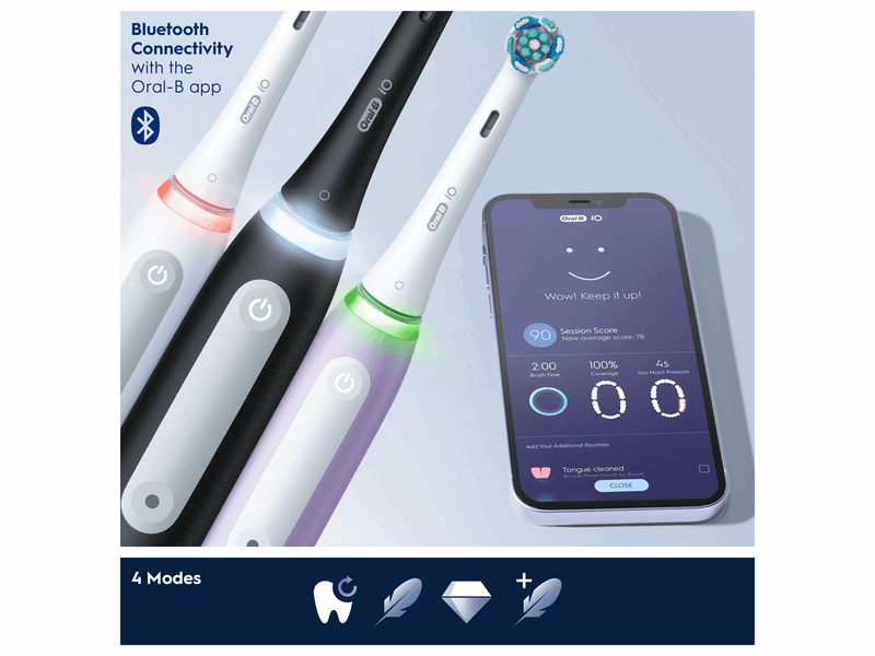 Oral-B Elektrische Zahnbürste iO4s Matt Black