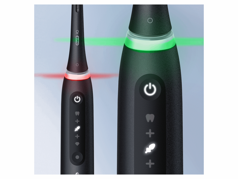 Oral-B Elektrische Zahnbürste iO5 Duo Doppelpack schwarz/weiß