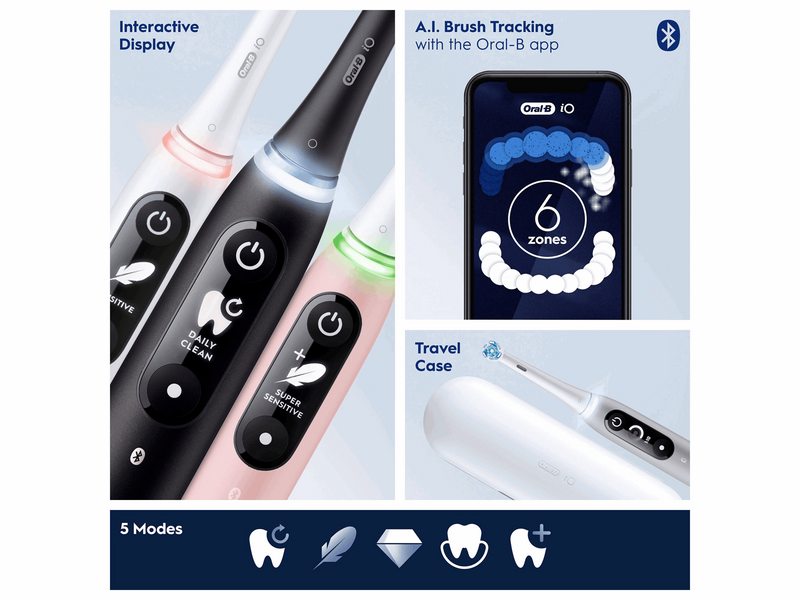 Oral-B Elektrische Zahnbürste iO6S Grey Opal