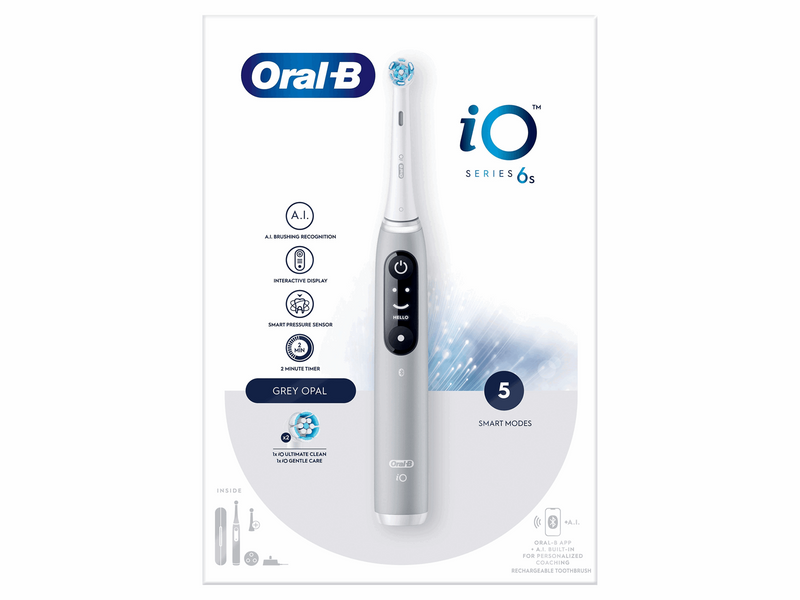 Oral-B Elektrische Zahnbürste iO6S Grey Opal