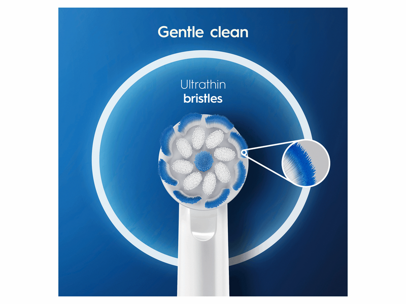 Oral-B Bürstenköpfe Sensitive Clean & Care - White 12 pcs letterbox