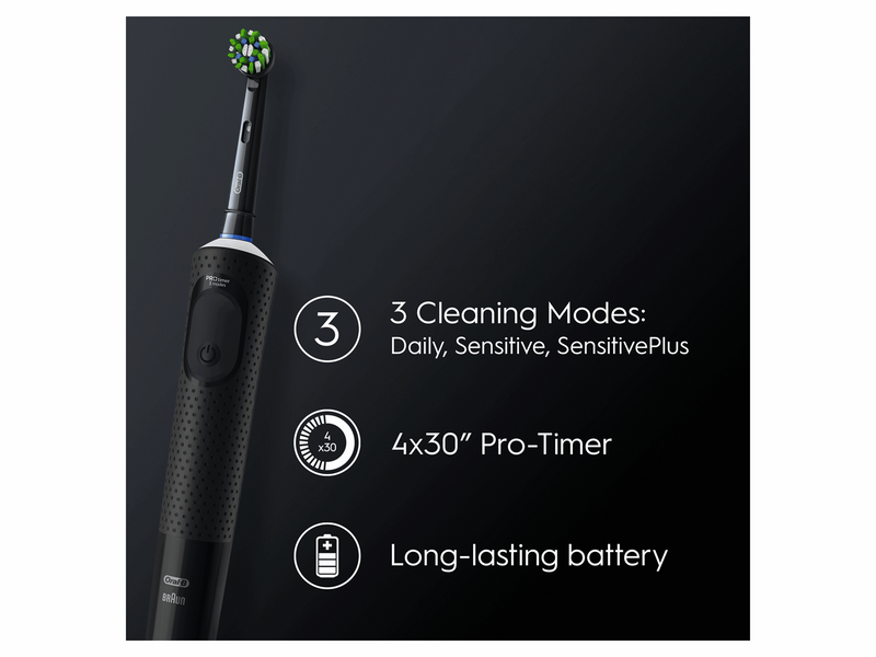 Oral-B Elektrische Zahnbürste Vitality Pro Black + Extra Refill