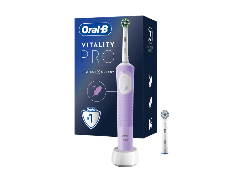 Oral-B Elektrische Zahnbürste Vitality Pro Lilac + Extra Refill