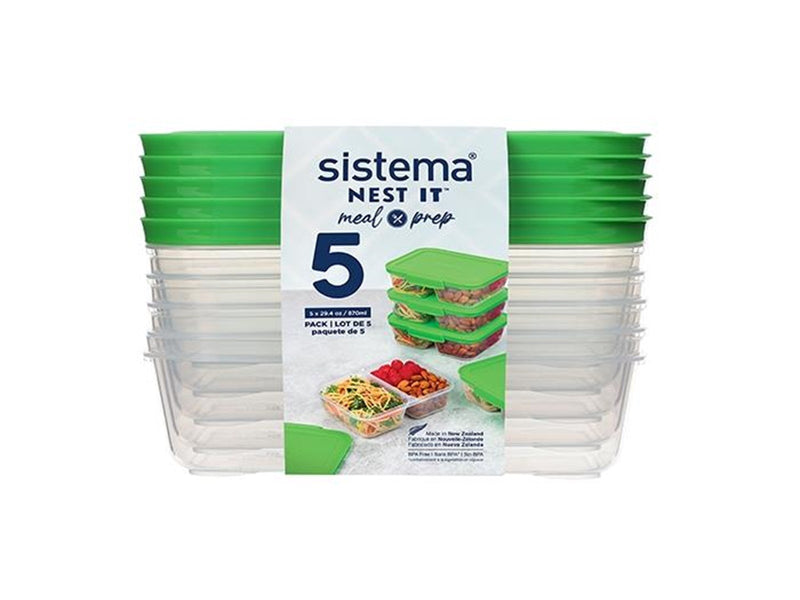 Sistema Meal Prep 5Pack870 ml
