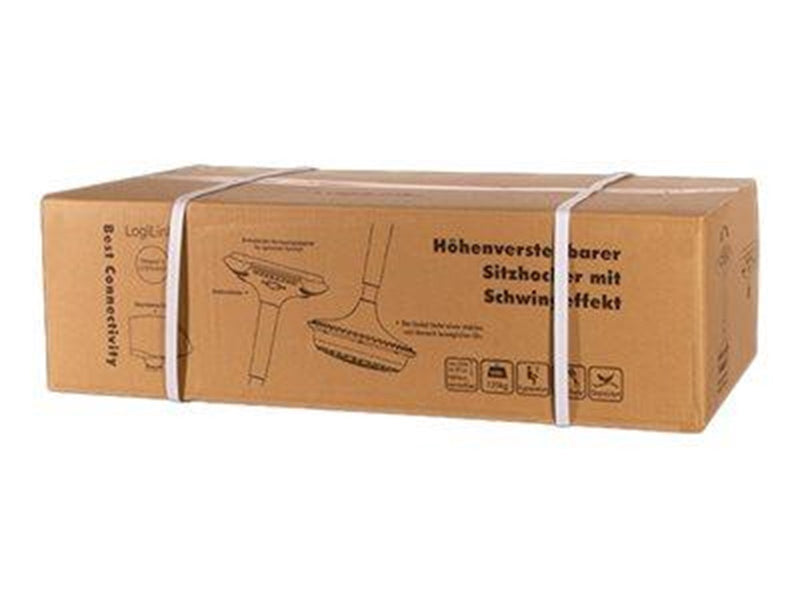 LogiLink Height adjustable wobble stool for sit-stand desk Schemel - ABS-Gummi - Bis zu 120 kg