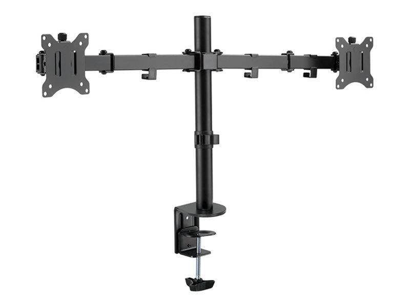 LogiLink Dual monitor mount 17–32" arm length: adjustable
