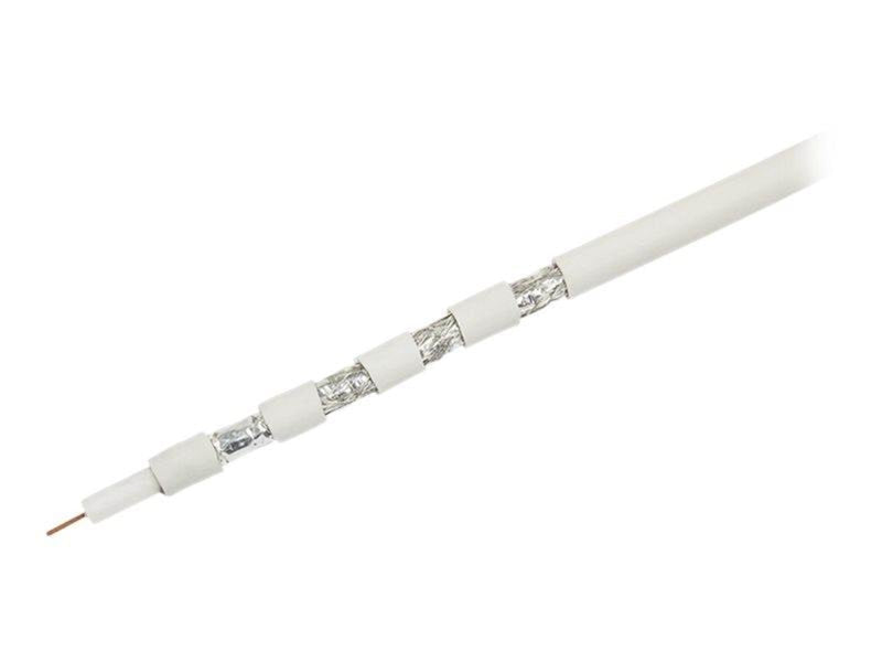 LogiLink TV/SAT coaxial raw cable CCS 120 dB 4x shielded white 100 m